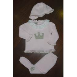 CONJUNTO PRIMERA PUESTA ROSA BB PRINCIPE