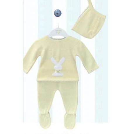 CONJUNTO PRIMERA PUESTA CONEJO AMARILLO