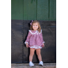 CONJUNTO BLUSA CON SHORT-FALDITA VICHY GUINDA
