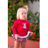 CONJUNTO SUDADERA CON SHORT-FALDITA VICHY GUINDA
