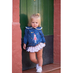 CONJUNTO SUDADERA CON SHORT-FALDITA HADA ESTRELLAS MARINO