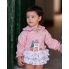 CONJUNTO SUDADERA SHORT-FALDITA GRANJA ROSA EMPOLVADO