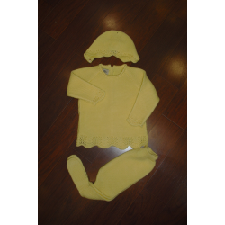 CONJUNTO 3PZAS PRIMERA PUESTA AMARILLO