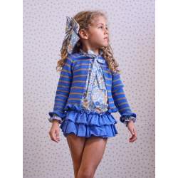 CONJUNTO BLUSA-SHORT/FALDITA Y CHAQUETA CHILDREN CHOCOLATE