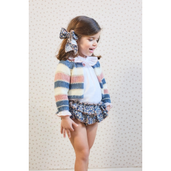 CONJUNTO BLUSA C/SHORT-FALDITA Y CHAQUETA  MI PETIT MON