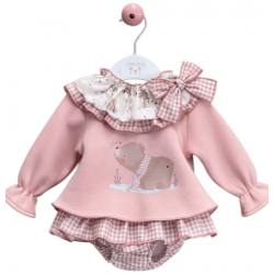 CONJUNTO SUDADERA C/SHORT-FALDITA DONATELLA OSITO