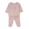 CONJUNTO SUDADERA C/PANTALÓN ANIMALITOS ROSA