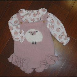 CONJUNTO PETITO CON BLUSA ROSA EMPOLVADO