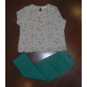 CONJUNTO CAMISETA C/LEGGINS VERDEAGUA