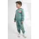 CONJUNTO CAMISETA-PANTALÓN-SUDADERA VERDE/BLANCO UNISEX