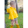 ABRIGO EVASÉ ACHAROLADO AMARILLO FORRADO EN PELITO UNISEX