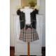 CONJUNTO BLUSA CON FALDA-PANTALÓN Y CHALECO CUADROS BURBERRY