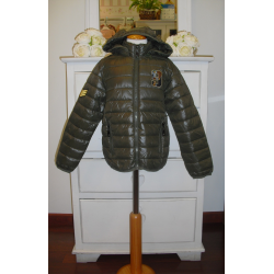 CHAQUETÓN HUSKY UNISEX  VERDE PARCHES