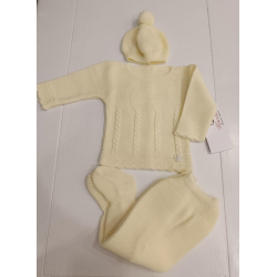 CONJUNTO PRIMERA PUESTA 3PZAS. TRENZAS AMARILLO