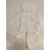 CONJUNTO PRIMERA PUESTA 3 PZAS. CANESÚ MARFIL